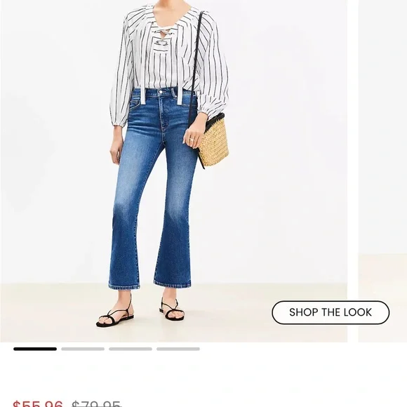 Loft: the kick crop High Rise Petite Jeans 27p/4p - Picture 8 of 9